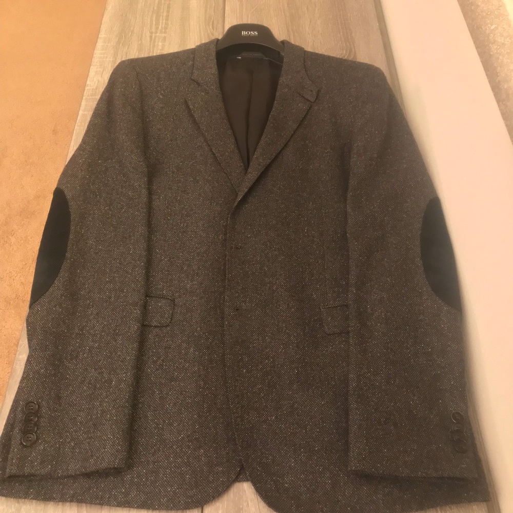 Men Blazer Jacket Size 42 R Boss Black Like New